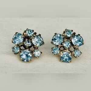 Vintage Rhinestone Clip-on Earrings